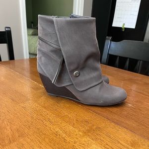 Gray booties size 9.5